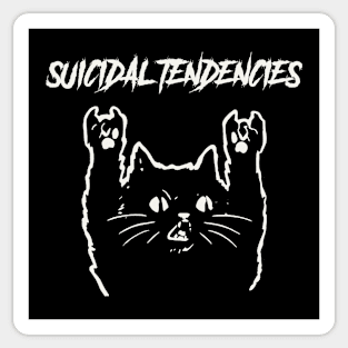 suicidal metal cat Sticker